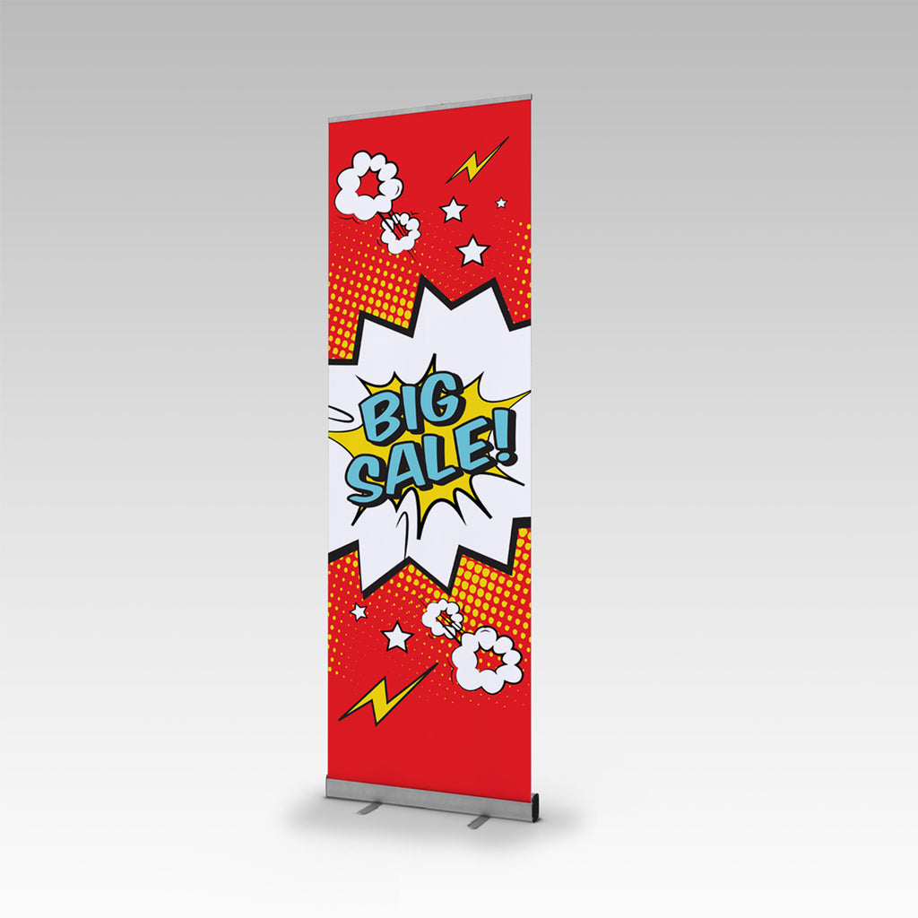 Printed "BIG SALE" Economy Single Side Pull Up Banner