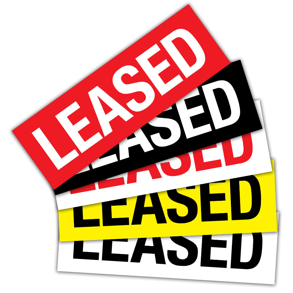 Leased Stickers Pack of 10