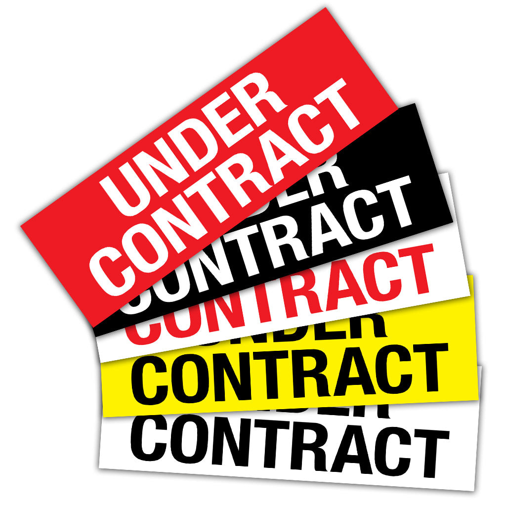 Under Contract Stickers Pack of 10