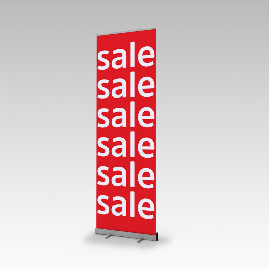 Printed "SALE" Economy Single Side Pull Up Banner