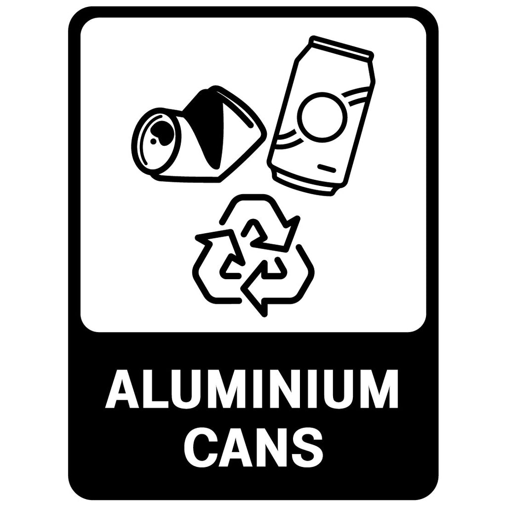 Recycling -  Aluminium Cans  Sign