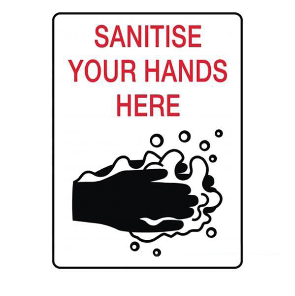 Sanitise Your Hands Here  Sign