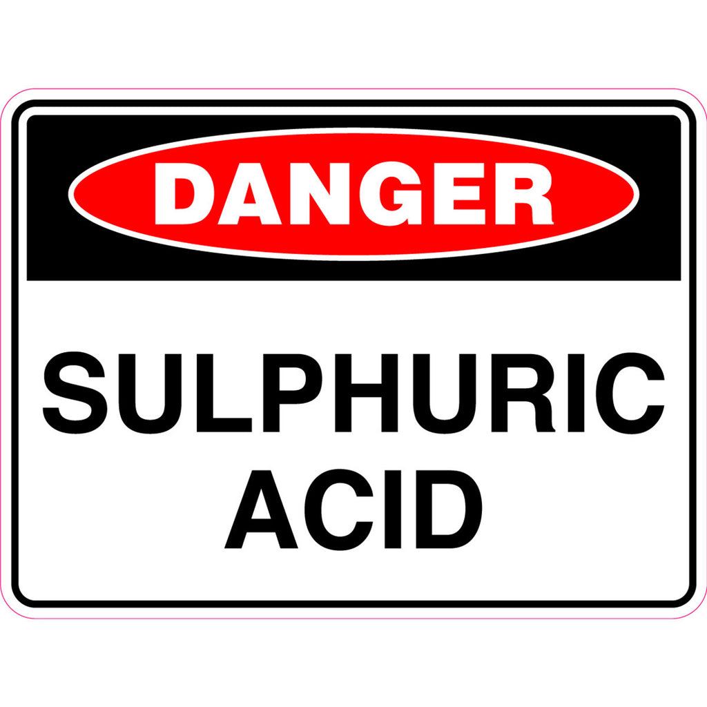 Danger -  Sulphuric Acid  Sign