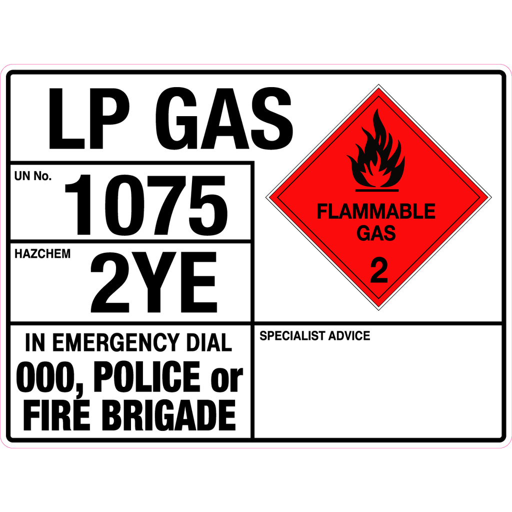 Emergency Information Panel - Lp Gas