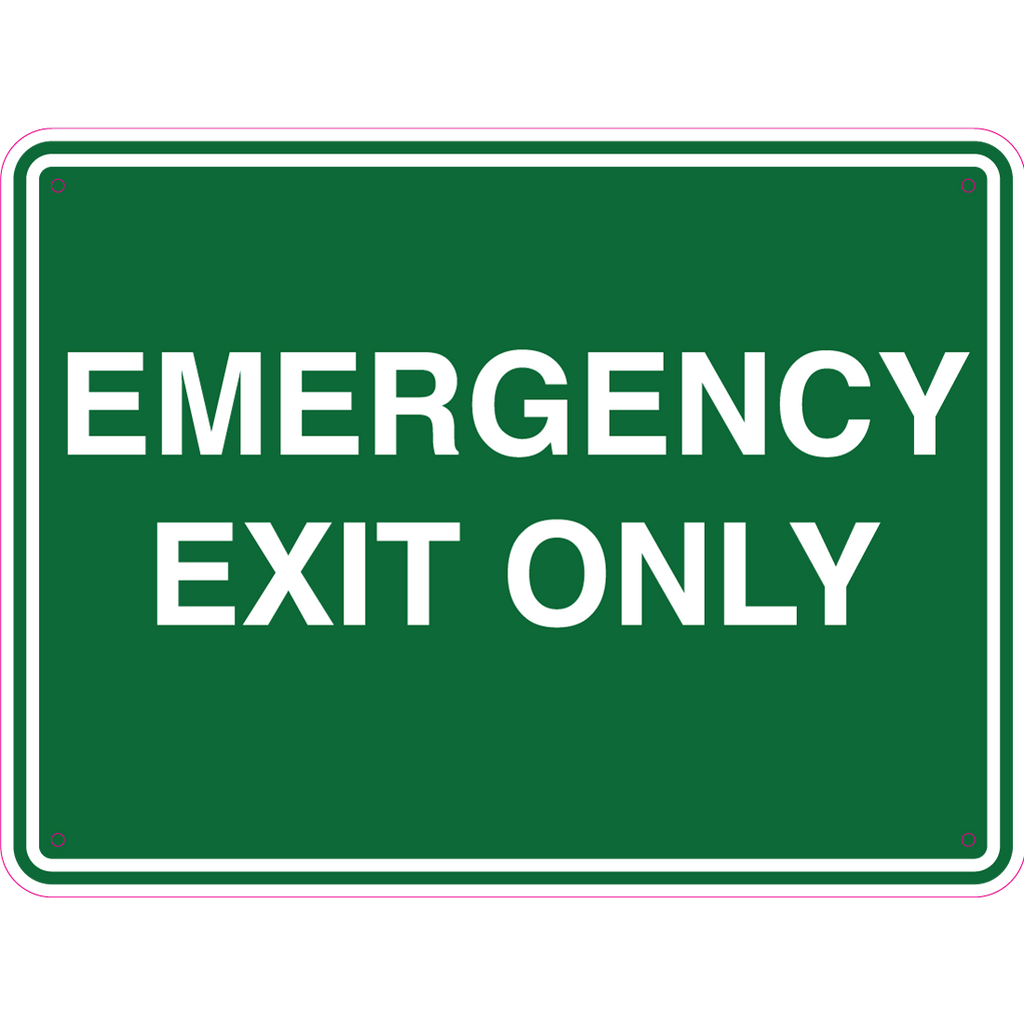Emergency Exit Only  Sign
