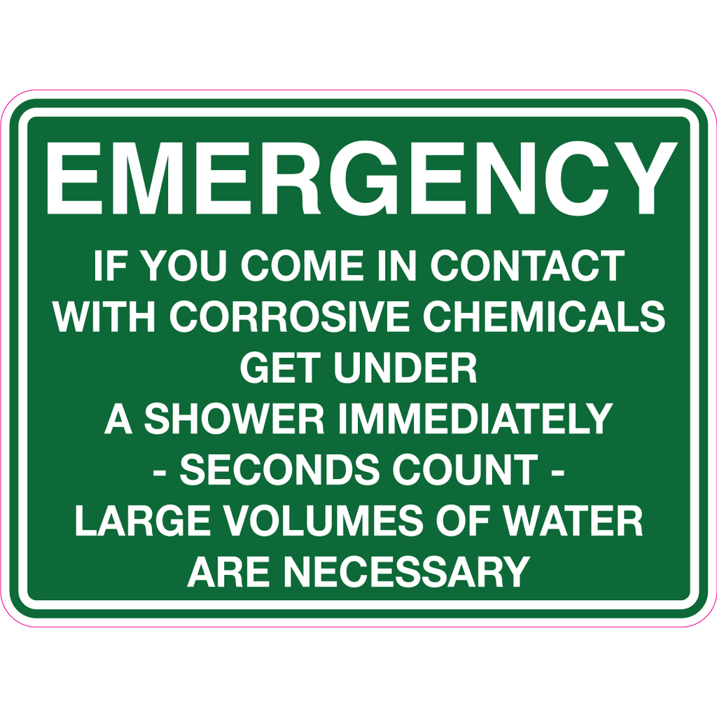 Emergency Seconds Count Sign