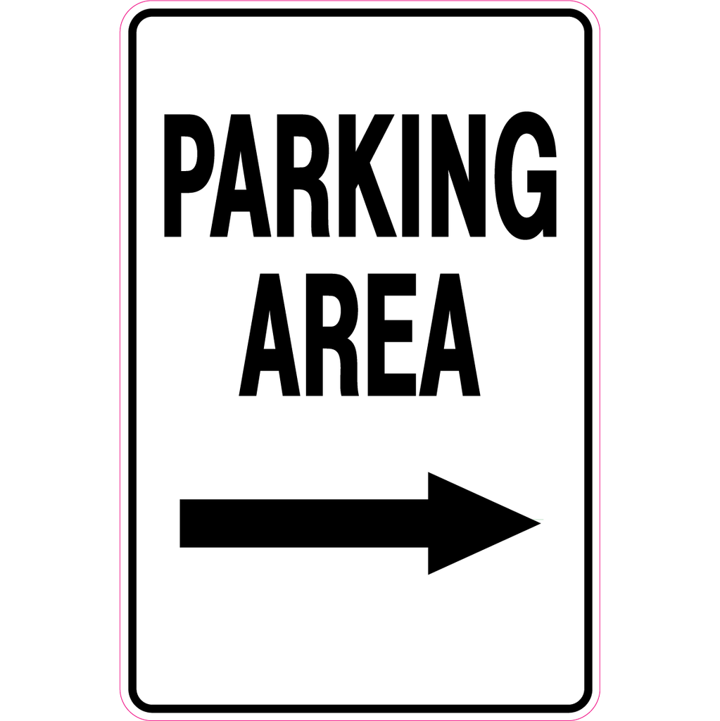 Parking Area Right Arrow (Black)