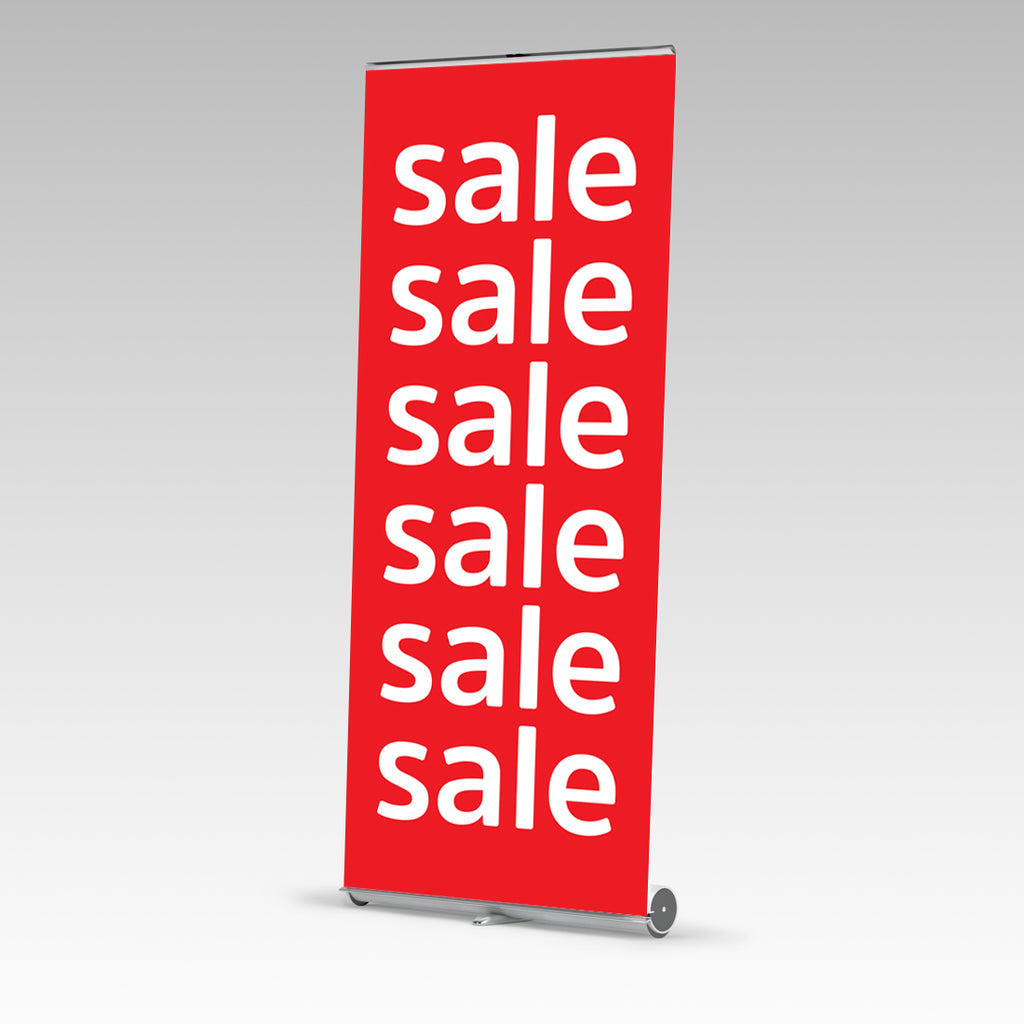 Printed "SALE" Premium Single Side Pull Up Banner