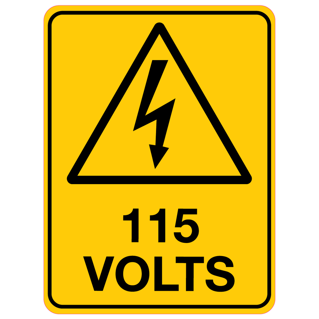 115 Volts Sign