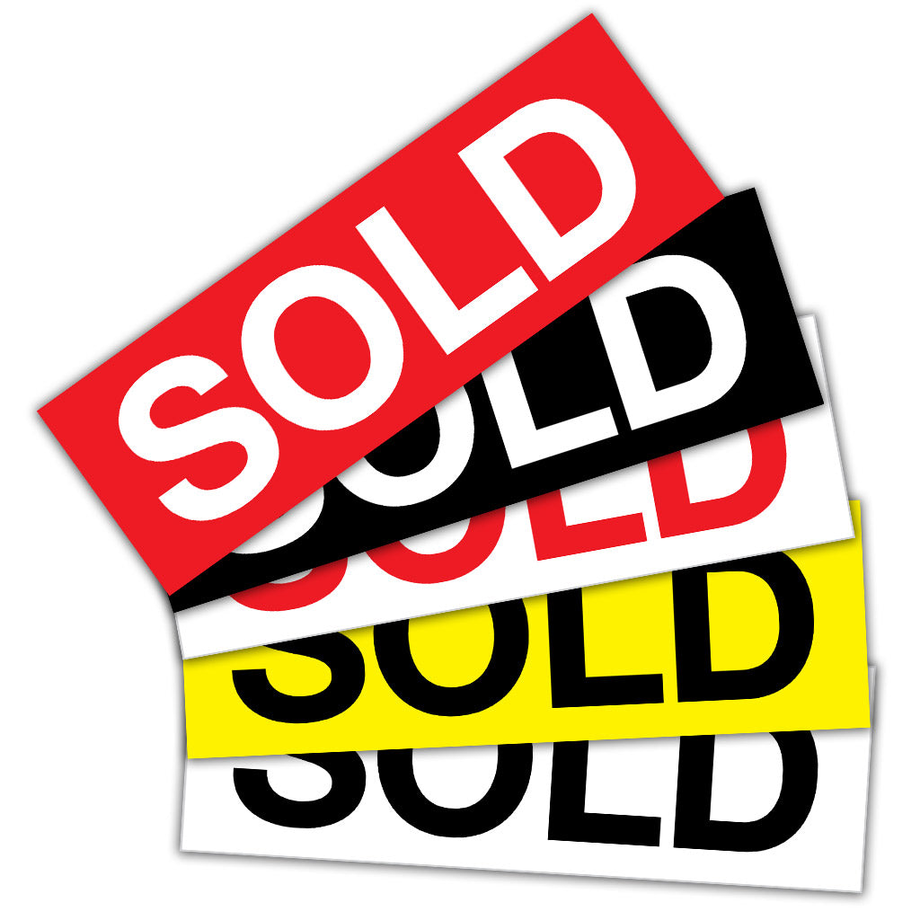 Sold Stickers Pack of 10
